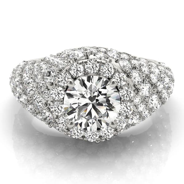 Fashion Band, style 84871, On hand view in white gold or platinum