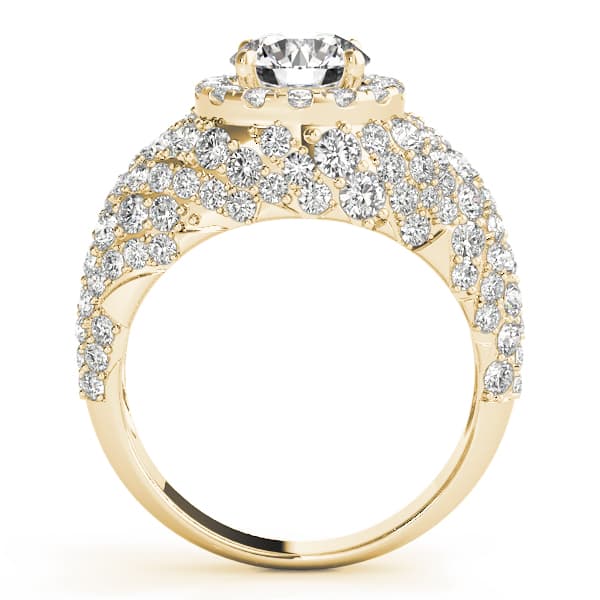 Fashion Band, style 84871, Side view in yellow gold
