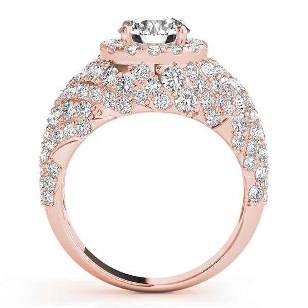 Fashion Band, style 84871, Side view in rose gold