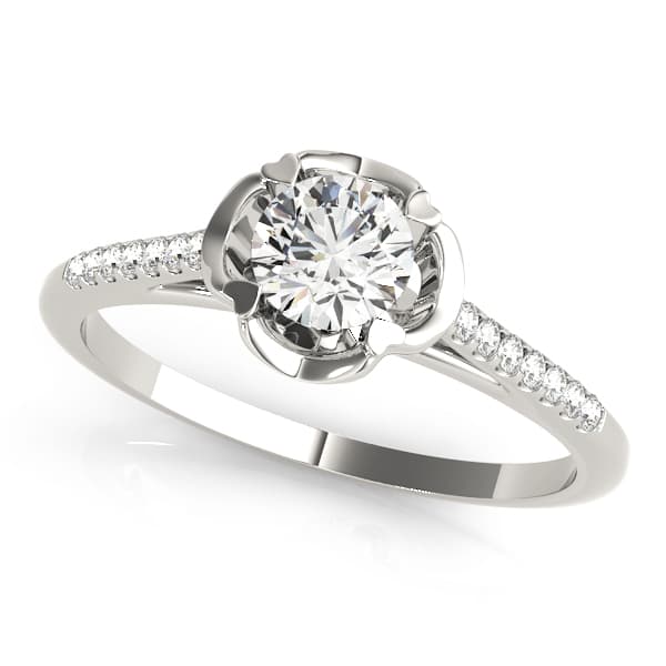 ENGAGEMENT RING — style 84878 in 10k White Gold
