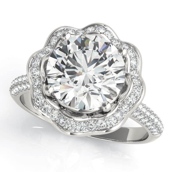ENGAGEMENT RING — style 84879 in 10k White Gold