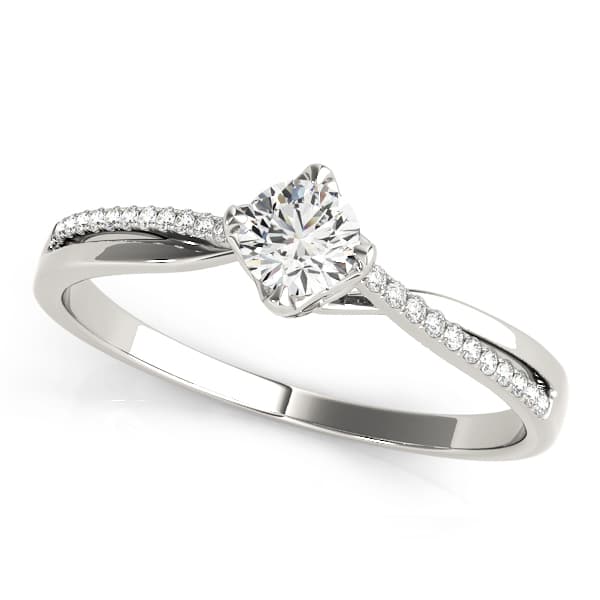 ENGAGEMENT RING — style 84888 in 10k White Gold