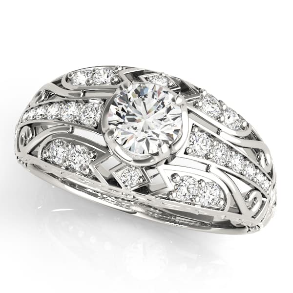 ENGAGEMENT RING — style 84889 in 10k White Gold