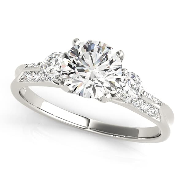 ENGAGEMENT RING — style 84895 in 10k White Gold