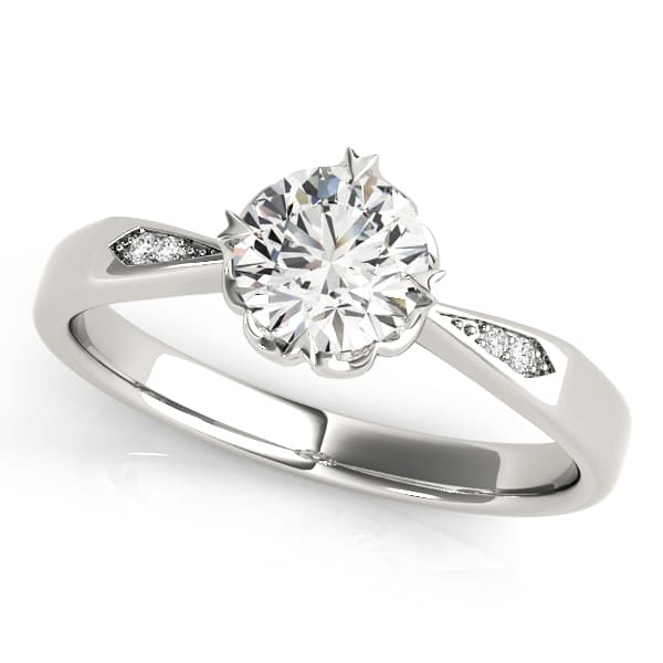 Solitaire Engagement Rings — style 84906 in 10k White Gold