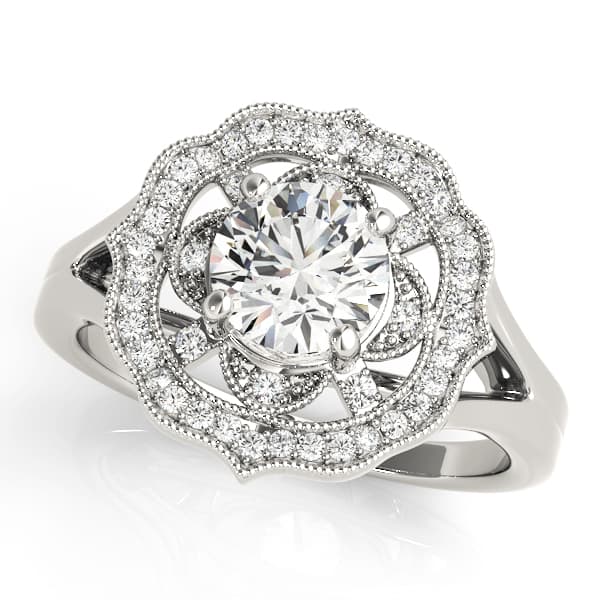 ENGAGEMENT RING — style 84911 in 10k White Gold