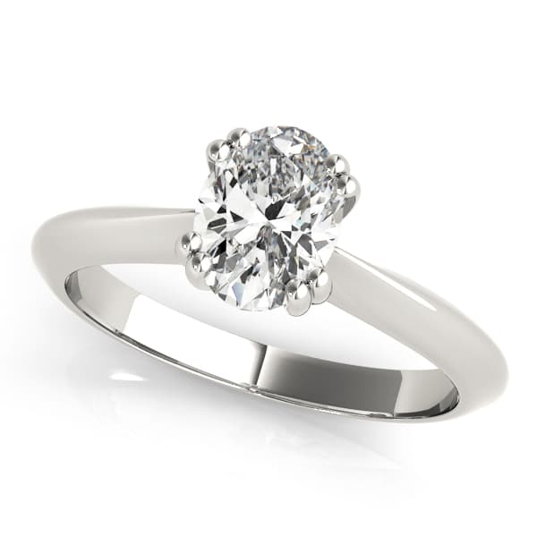 DOUBLE PRONG OV ENGAGEMENT RING — style 84959 in 10k White Gold