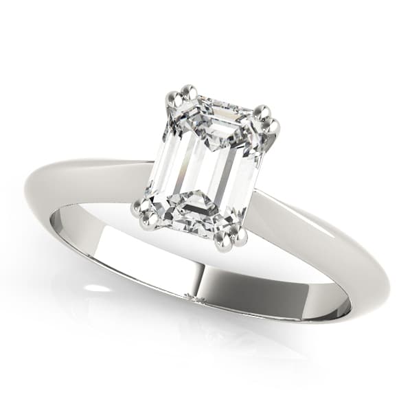 Double Prong Solitaire Engagement Ring — style 84960 in 10k White Gold