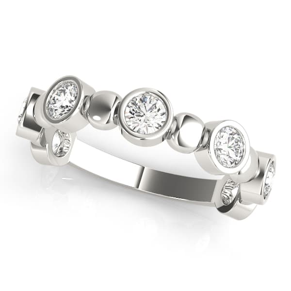 Bezel Set Stackable Ring — View 1