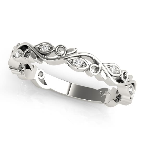 Nature Inspired Floral Stackable Fashion Band — View 1