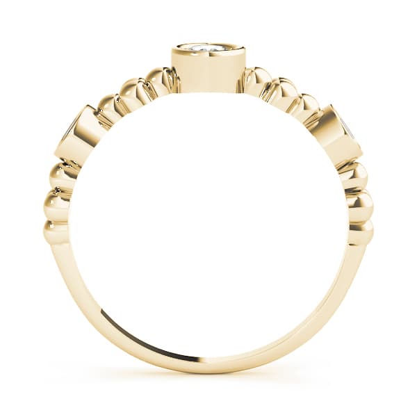 Stackable Ring (0.31 ct. tw.), Side view in yellow gold