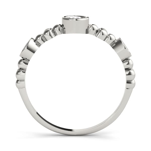 Stackable Ring (0.31 ct. tw.), Side view in white gold or platinum