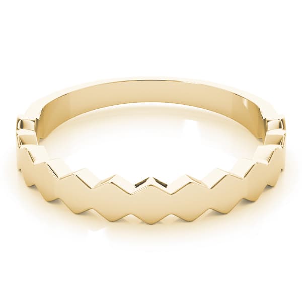 Stackable Fashion Ring, On hand view in yellow gold