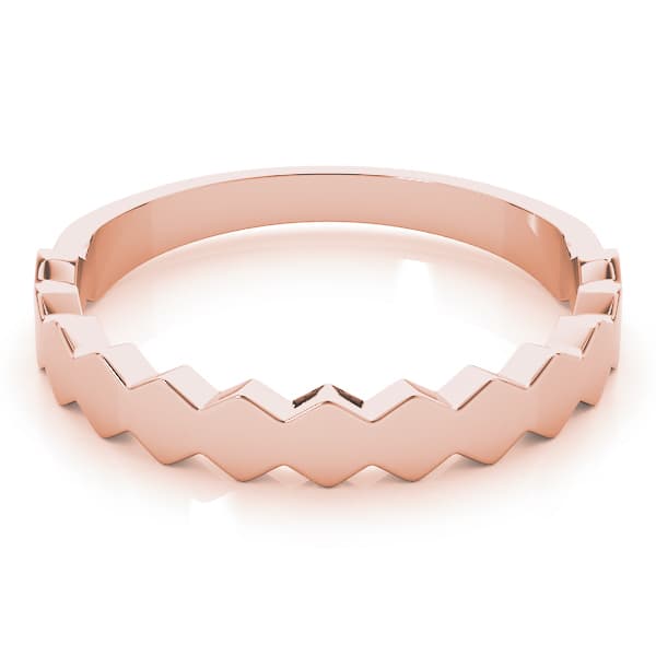 Stackable Fashion Ring, On hand view in rose gold