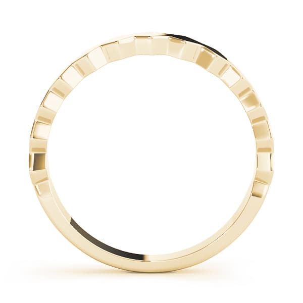 Stackable Fashion Ring, Side view in yellow gold