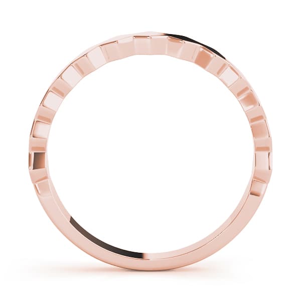 Stackable Fashion Ring, Side view in rose gold