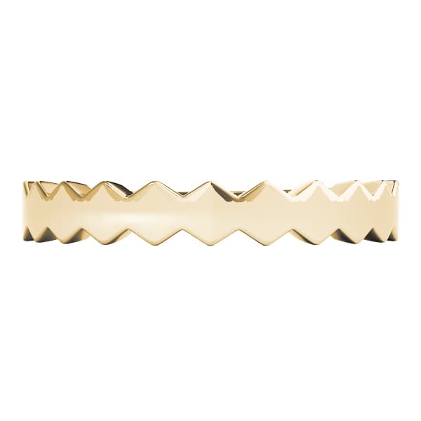 Stackable Fashion Ring, Top view in yellow gold