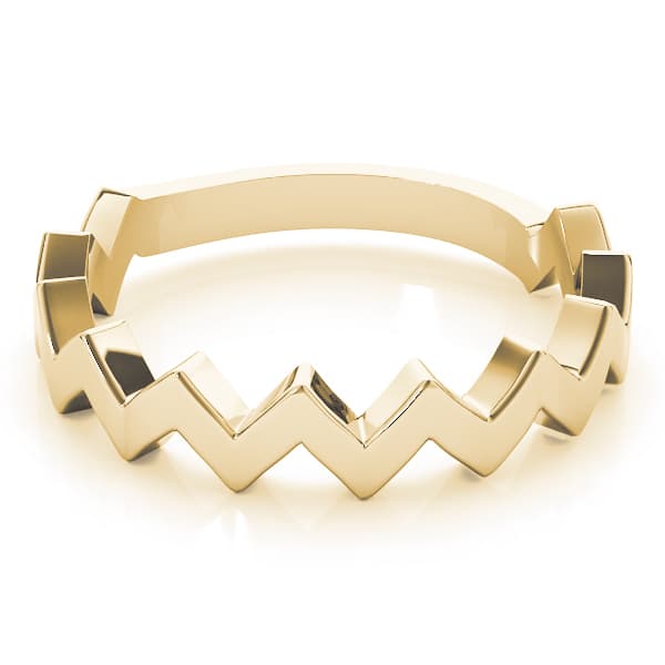 Stackable Fashion Ring, On hand view in yellow gold