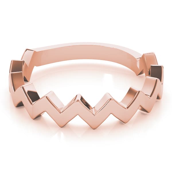Stackable Fashion Ring, On hand view in rose gold