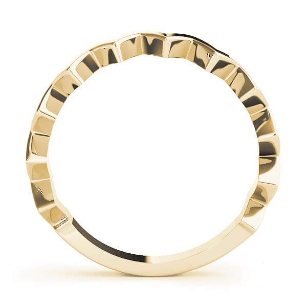 Stackable Fashion Ring, Side view in yellow gold