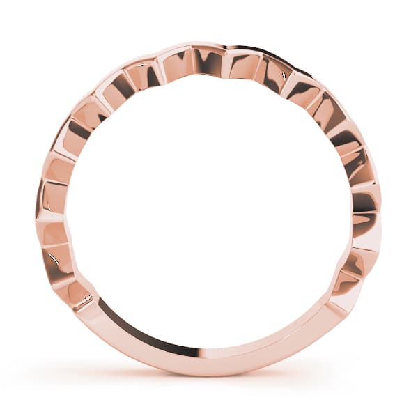 Stackable Fashion Ring, Side view in rose gold