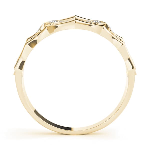 Fashion Band (0.08 ct. tw.), Side view in yellow gold