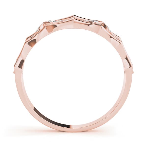 Fashion Band (0.08 ct. tw.), Side view in rose gold