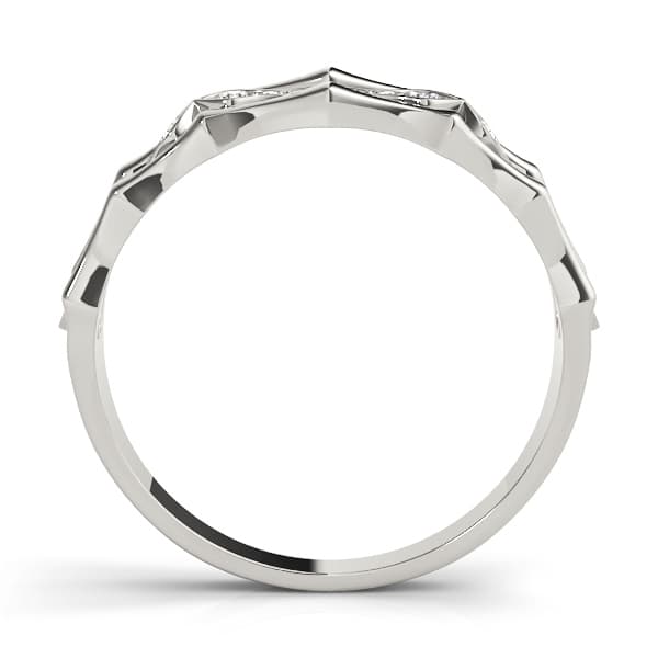 Fashion Band (0.08 ct. tw.), Side view in white gold or platinum