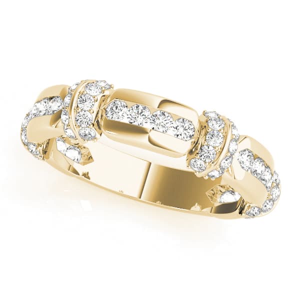 Fashion Band (0.42 ct. tw.), Front view in yellow gold