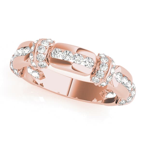 Fashion Band (0.42 ct. tw.), Front view in rose gold