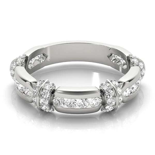Fashion Band (0.42 ct. tw.), On hand view in white gold or platinum