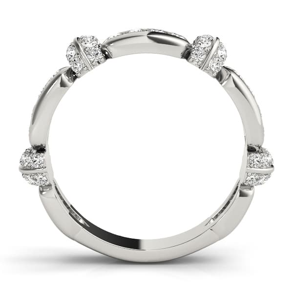 Fashion Band (0.42 ct. tw.), Side view in white gold or platinum