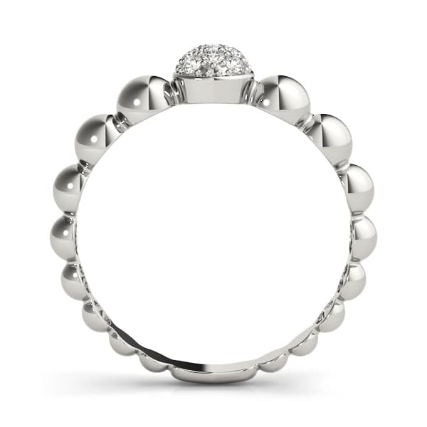 Stackable Fashion Band (0.07 ct. tw.), Side view in white gold or platinum