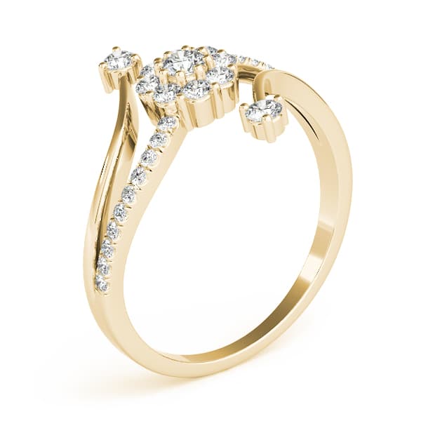 Fashion Band (1/3 ct. tw.), Angle view in yellow gold