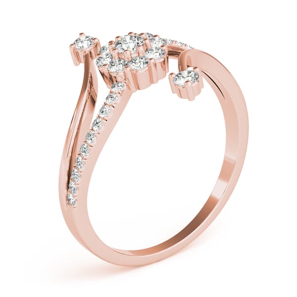 Fashion Band (1/3 ct. tw.), Angle view in rose gold