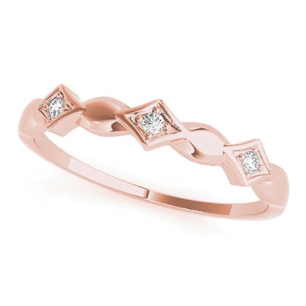Stackable Fashion Band (0.03 ct. tw.), Front view in rose gold