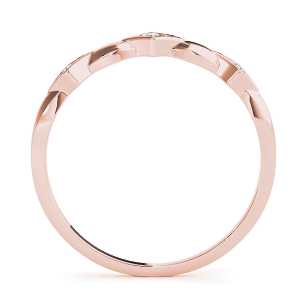 Stackable Fashion Band (0.03 ct. tw.), Side view in rose gold