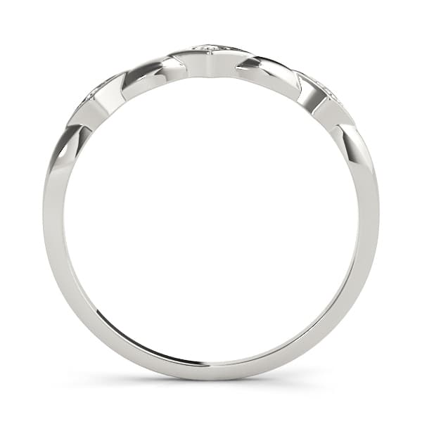 Stackable Fashion Band (0.03 ct. tw.), Side view in white gold or platinum