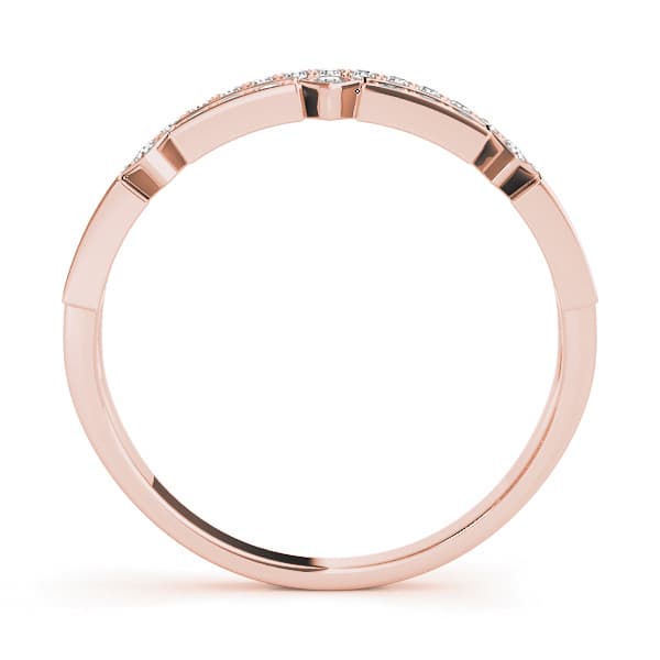 Double Row Fashion Band (0.18 ct. tw.), Side view in rose gold
