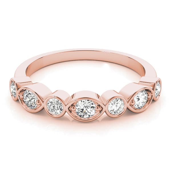 Stackable Fashion Band (0.45 ct. tw.), On hand view in rose gold