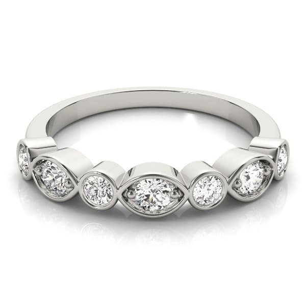 Stackable Fashion Band (0.45 ct. tw.), On hand view in white gold or platinum