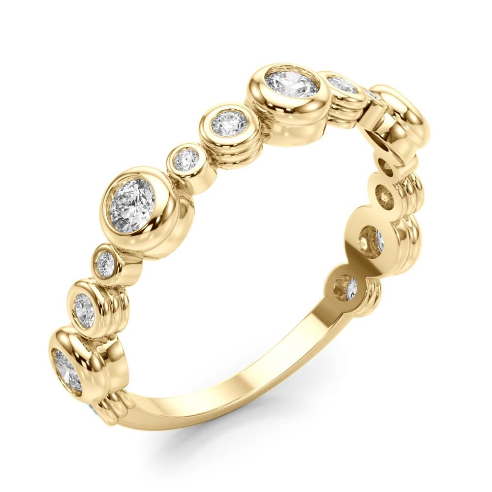 B-dwn Chg Fashion Band (0.55 ct. tw.), Angle view in yellow gold