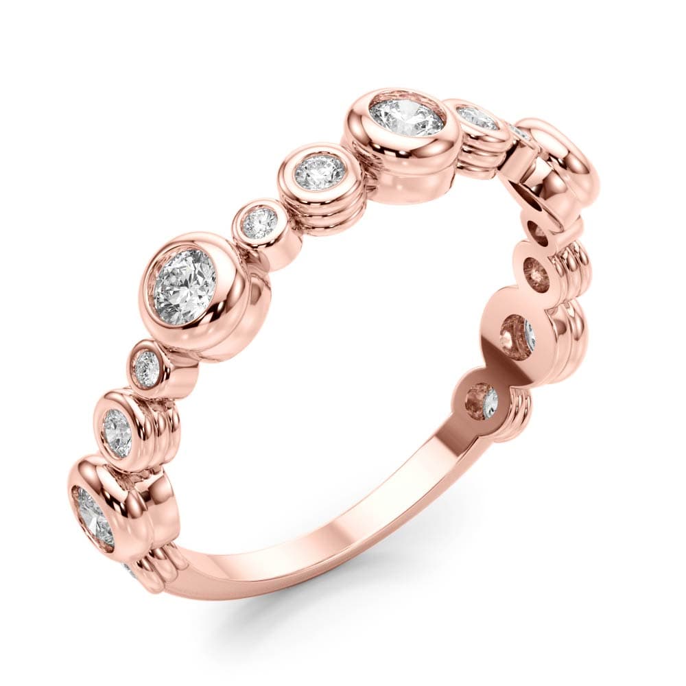 B-dwn Chg Fashion Band (0.55 ct. tw.), Angle view in rose gold