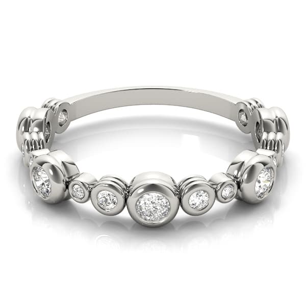 B-dwn Chg Fashion Band (0.55 ct. tw.), On hand view in white gold or platinum