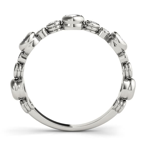 B-dwn Chg Fashion Band (0.55 ct. tw.), Side view in white gold or platinum
