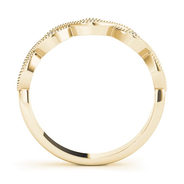 Marquise Stackable Fashion Rings (0.15 ct. tw.), Side view in yellow gold