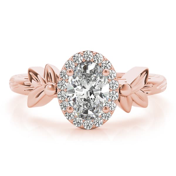 Oval Fashion Ring, style 85051, On hand view in rose gold