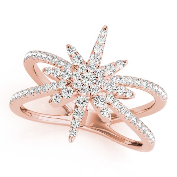 Fashion Ring (0.47 ct. tw.), Front view in rose gold