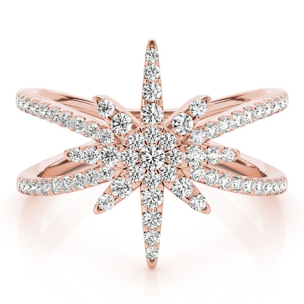 Fashion Ring (0.47 ct. tw.), On hand view in rose gold