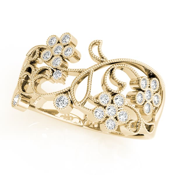 Fashion Ring (0.17 ct. tw.), Front view in yellow gold